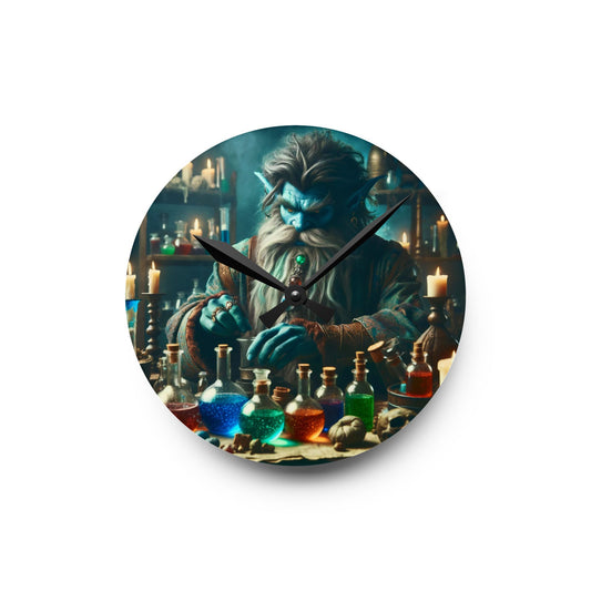 دیوار گھڑی | ایکریلک | گول یا مربع | جادوئی کیمیا گری | جن کیمیا گر