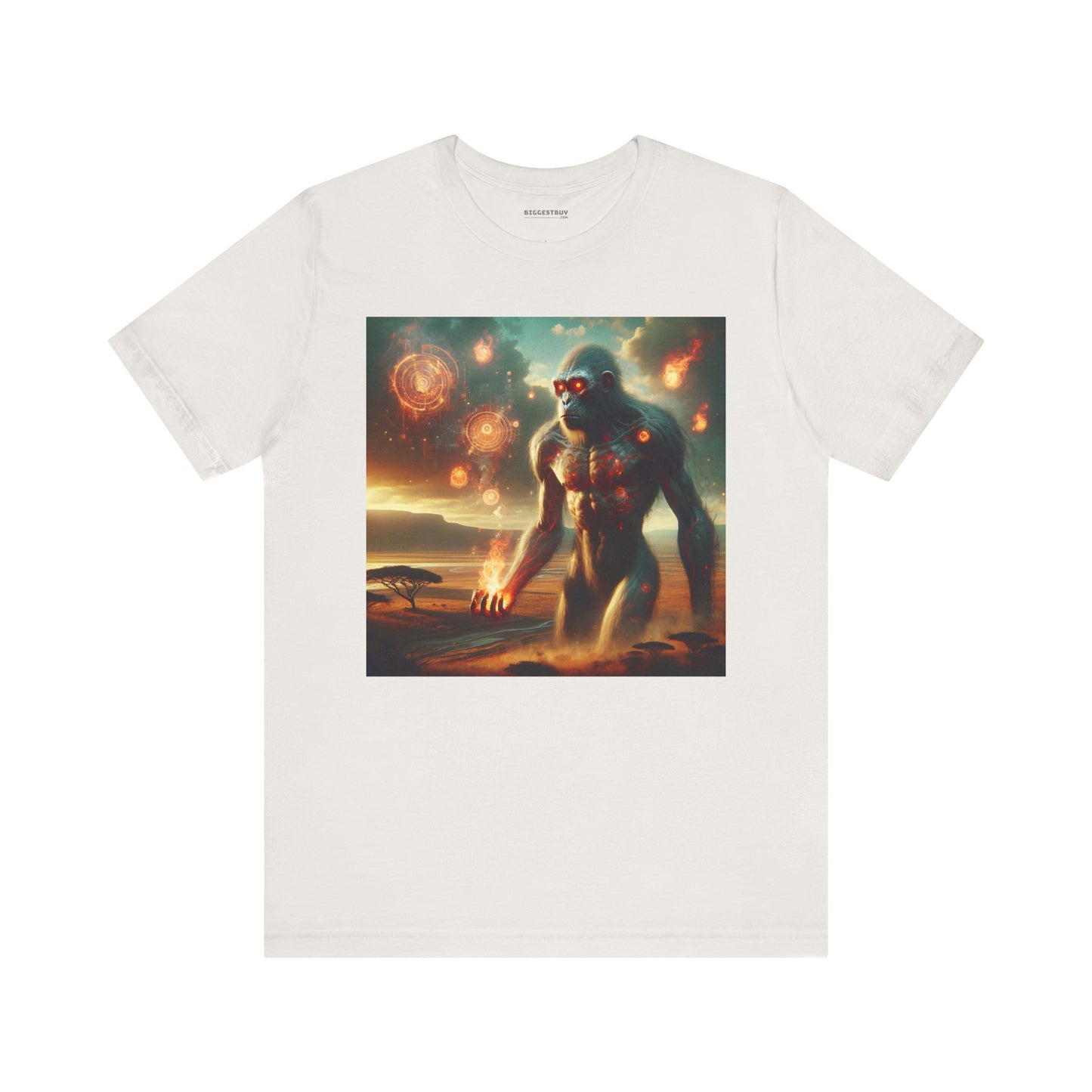 T-shirt | Unisex | Jersey T-shirt | Korte mouw | Oeroud Titan | Vuurmythologie | Kolossus