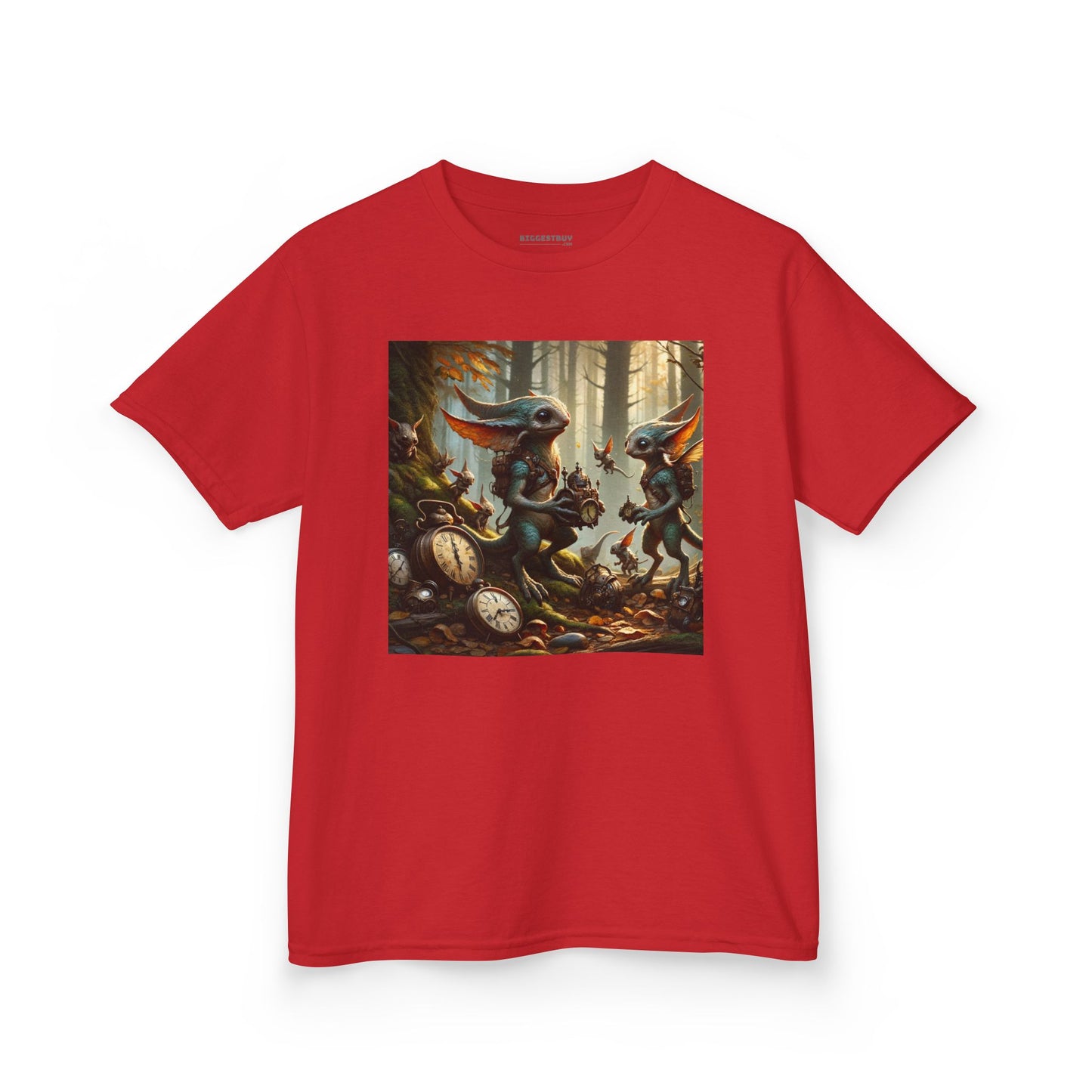 T-Shirt | Koszulka dziecięca | Ciężka bawełna | Steampunk Fantasy | Leśne Pooka