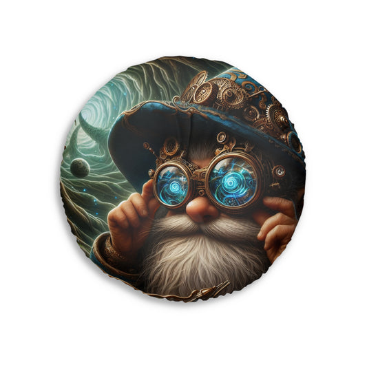 Poduszka | Poduszka podłogowa | Pikowana | Okrągły | Nordycka fantazja | Krasnoludzki mag