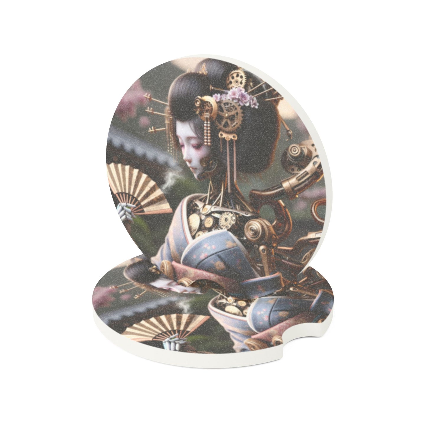 قاعدة أكواب | قاعدة أكواب للسيارة | حجر الصابون | ستيمبانك | جيشا آلية | روبوت