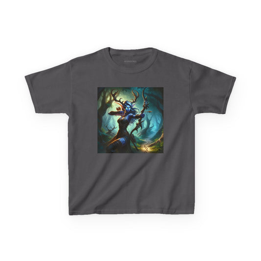 T-Shirt | Kaos Anak | Katun Tebal | Fantasi Hutan | Pemanah Mistis