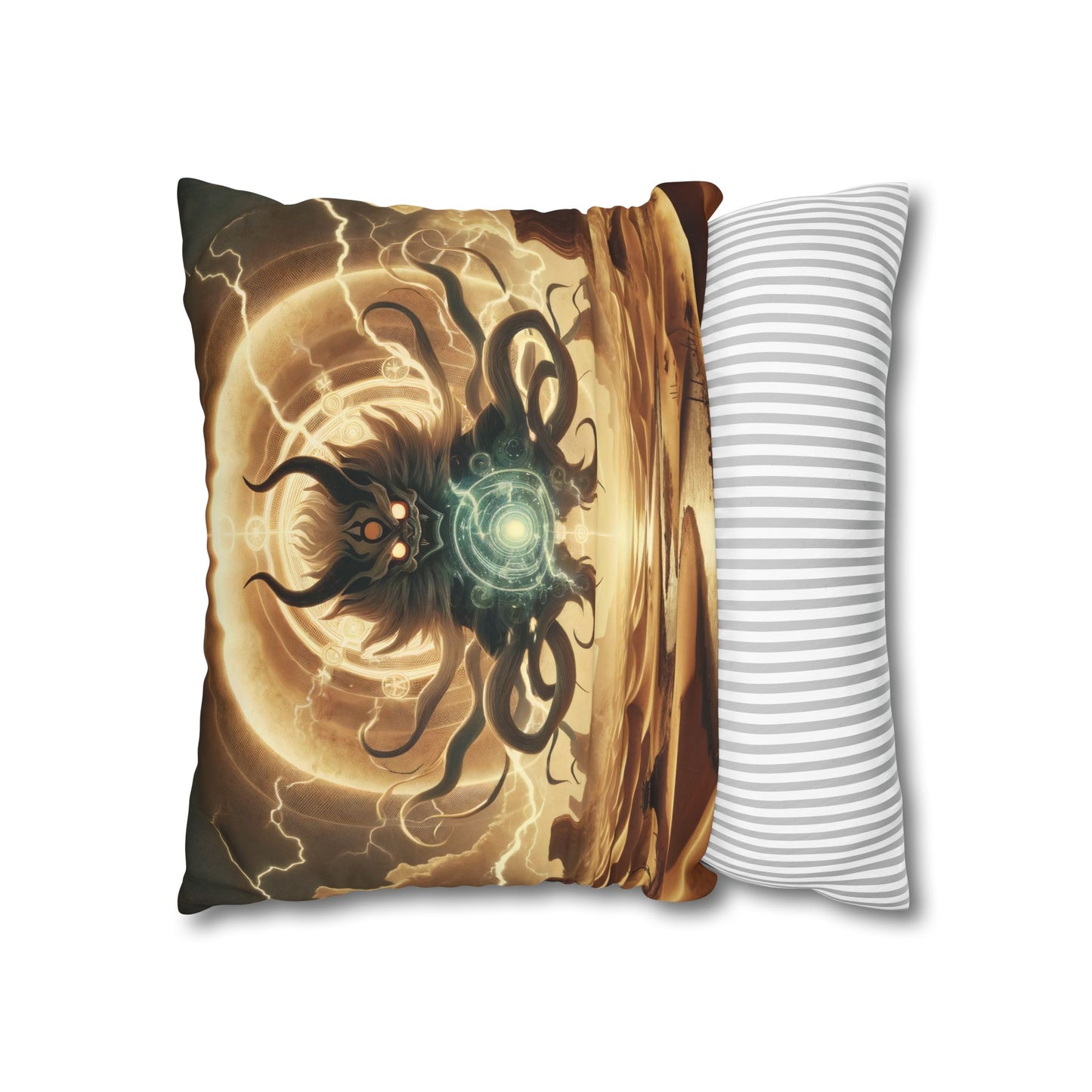 Funda de almohada | Cuadrado | Lienzo de poliéster | Horror Cósmico | Entidad Lovecraftiana | Caos
