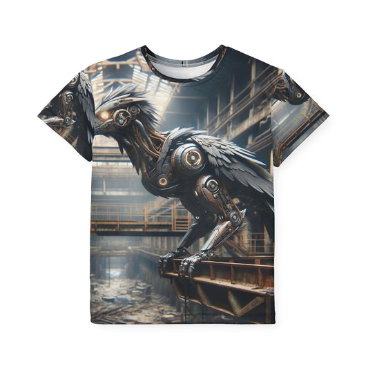 Sportshirt | Kinderen | Steampunk | Klokwerk Mechanica | Raaf