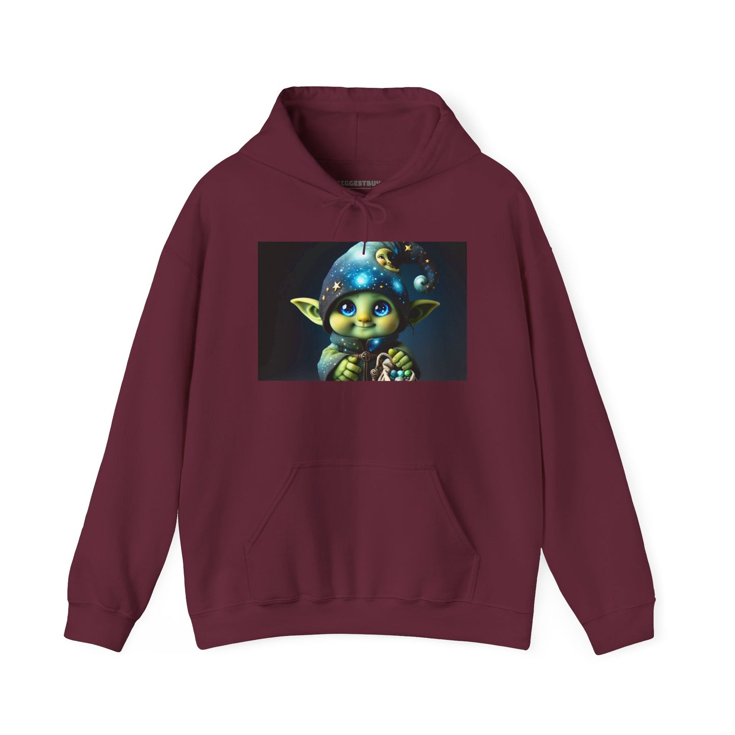 Hettegenser | Unisex | Hettegenser | Kraftig blanding | Fantasi | Skogsalv | Trollmann
