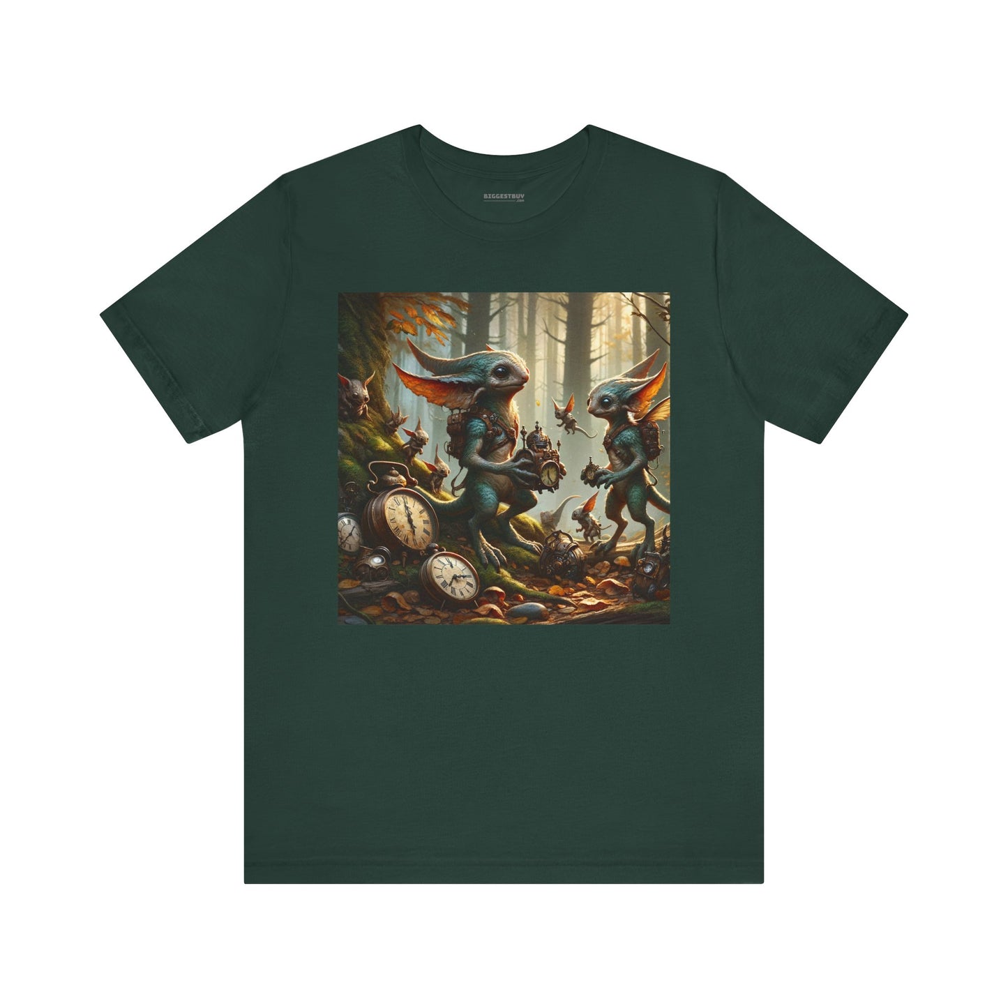 T-shirt | Unisex | Maglietta in jersey | Manica corta | Mitologia Celtica | Pooka | Foresta