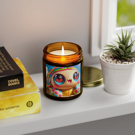 Bougie parfumée | Kawaii Fantaisie | Tortue Arc-en-ciel