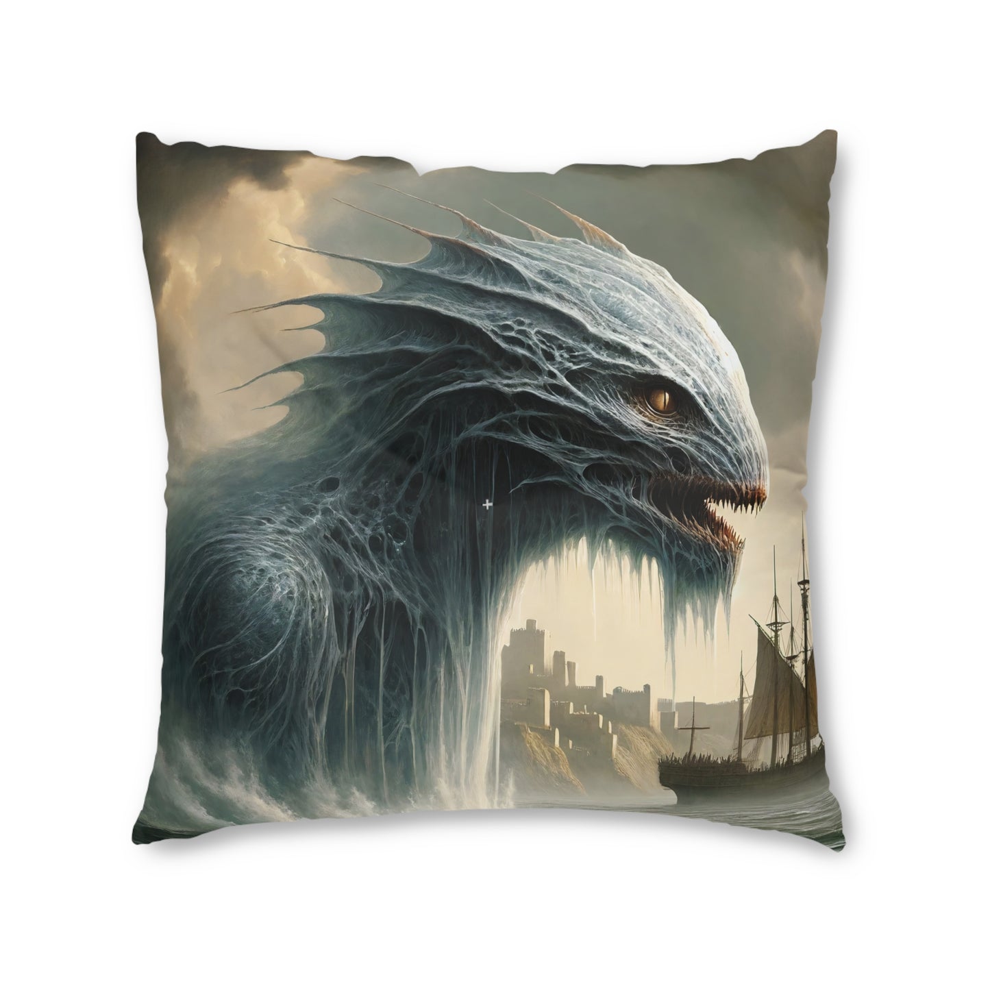 Cuscino | Cuscino da pavimento | Trapuntato | Quadrato | Mitologia Nordica | Jörmungandr | Serpente Marino