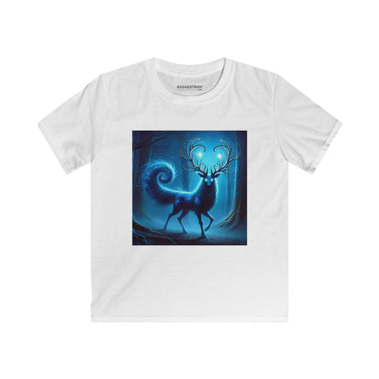 ٹی شرٹ | بچوں کی ٹی | سافٹ اسٹائل | جادوئی روح ہرن | نیلا وحشی
