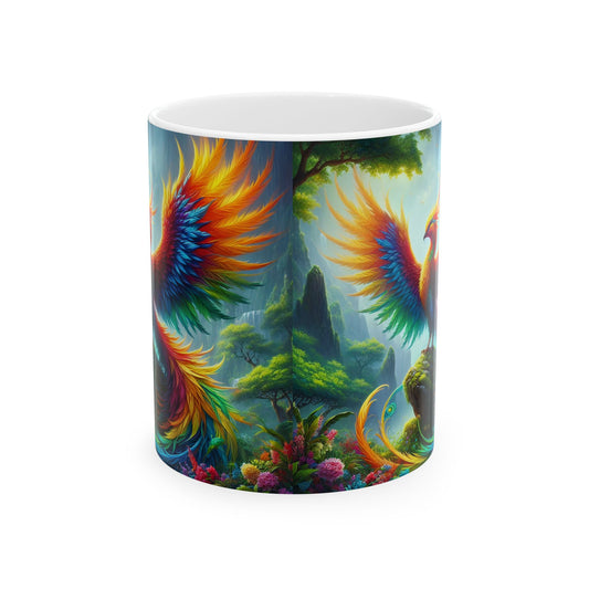 머그컵 | 세라믹 | 화이트 | 신화화 | 불멸의 부활자 | 무지개 불새