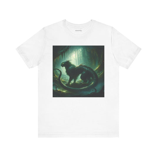 T-skjorte | Unisex | Jersey-T-skjorte | Kort erme | Mørk fantasi | Kimære | Skogvokter