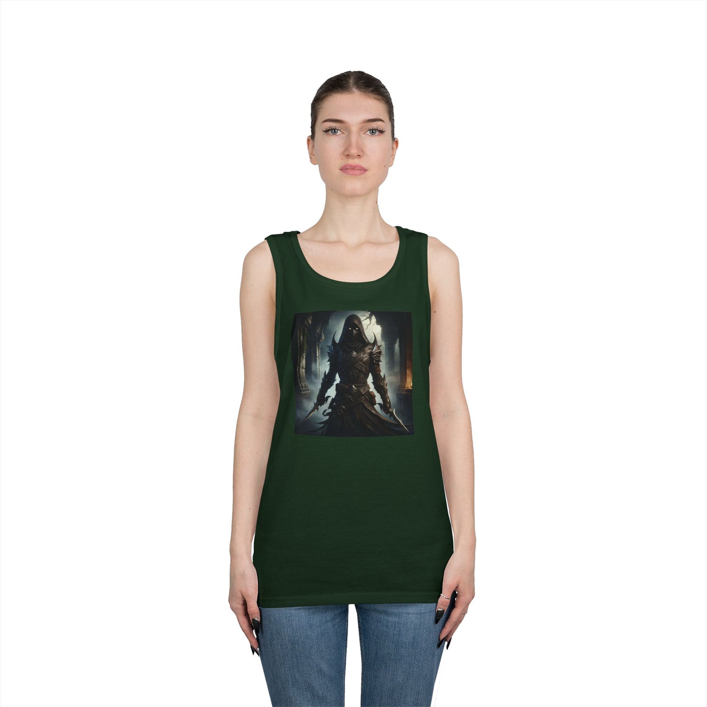 เสื้อกล้าม | ยูนิเซ็กส์ | ผ้าฝ้ายเนื้อหนา | จอมนักฆ่าเงามืด | นักล่าวิญญาณ