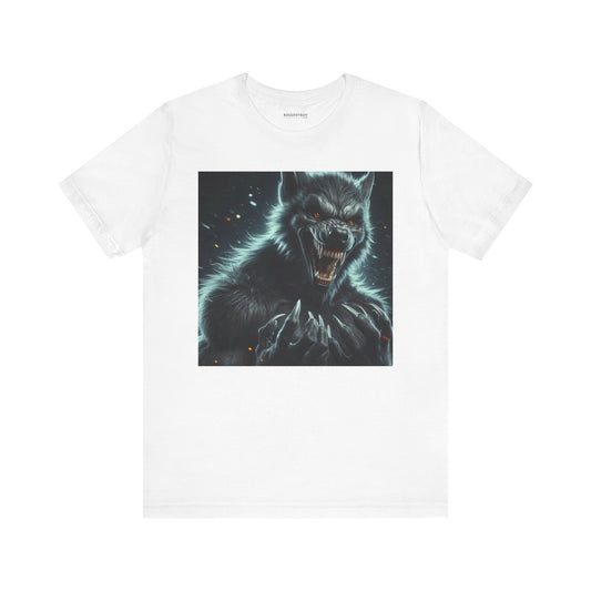 ٹی شرٹ | یونیسیکس | جرسی ٹی | مختصر بازو | گرگینہ فینٹسی | ڈارک ہارر | جانور