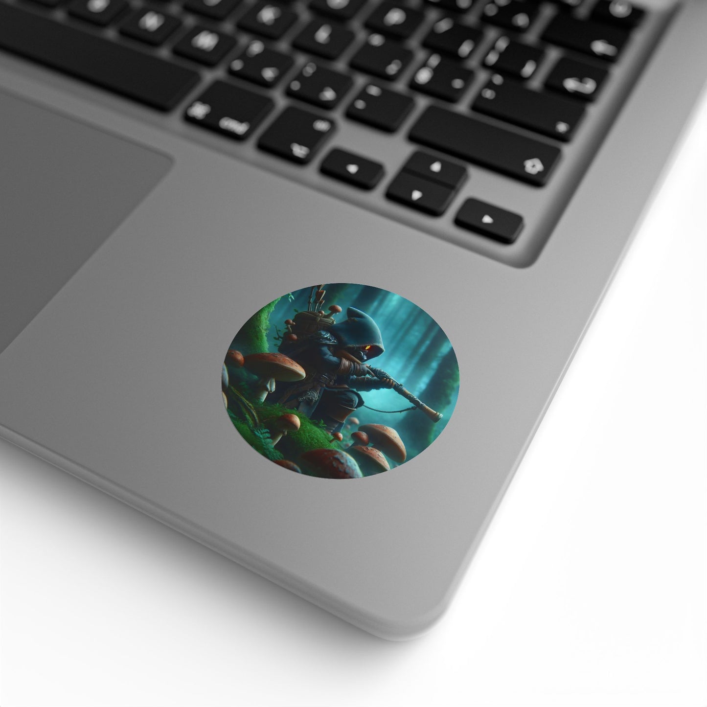 Stickerlabelrol | Rond | Myconomantiek | Bosgeest-wachter