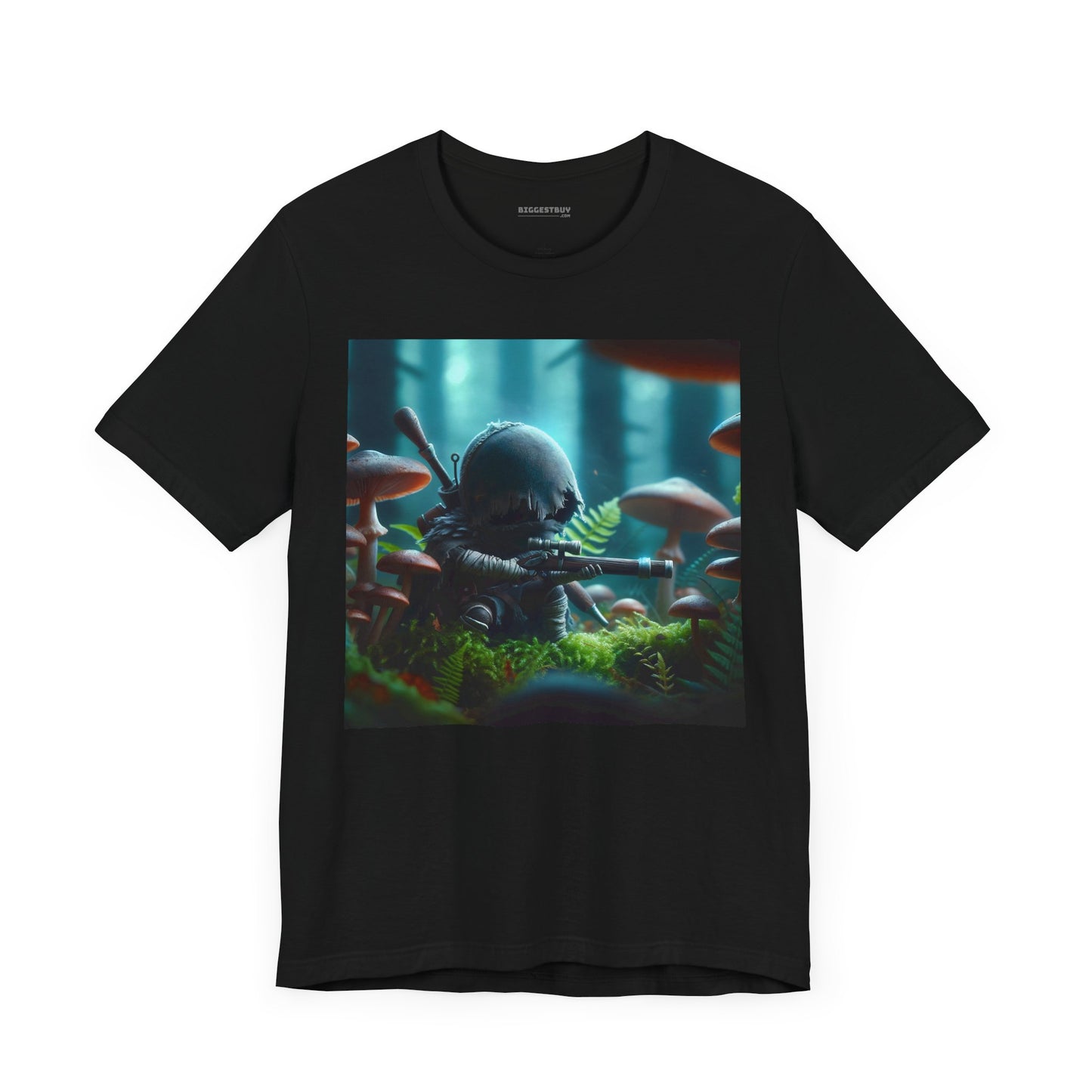 Tシャツ | ユニセックス | ジャージーTシャツ | 半袖 | バイオパンク | ミニチュア戦士 | 幻想的森