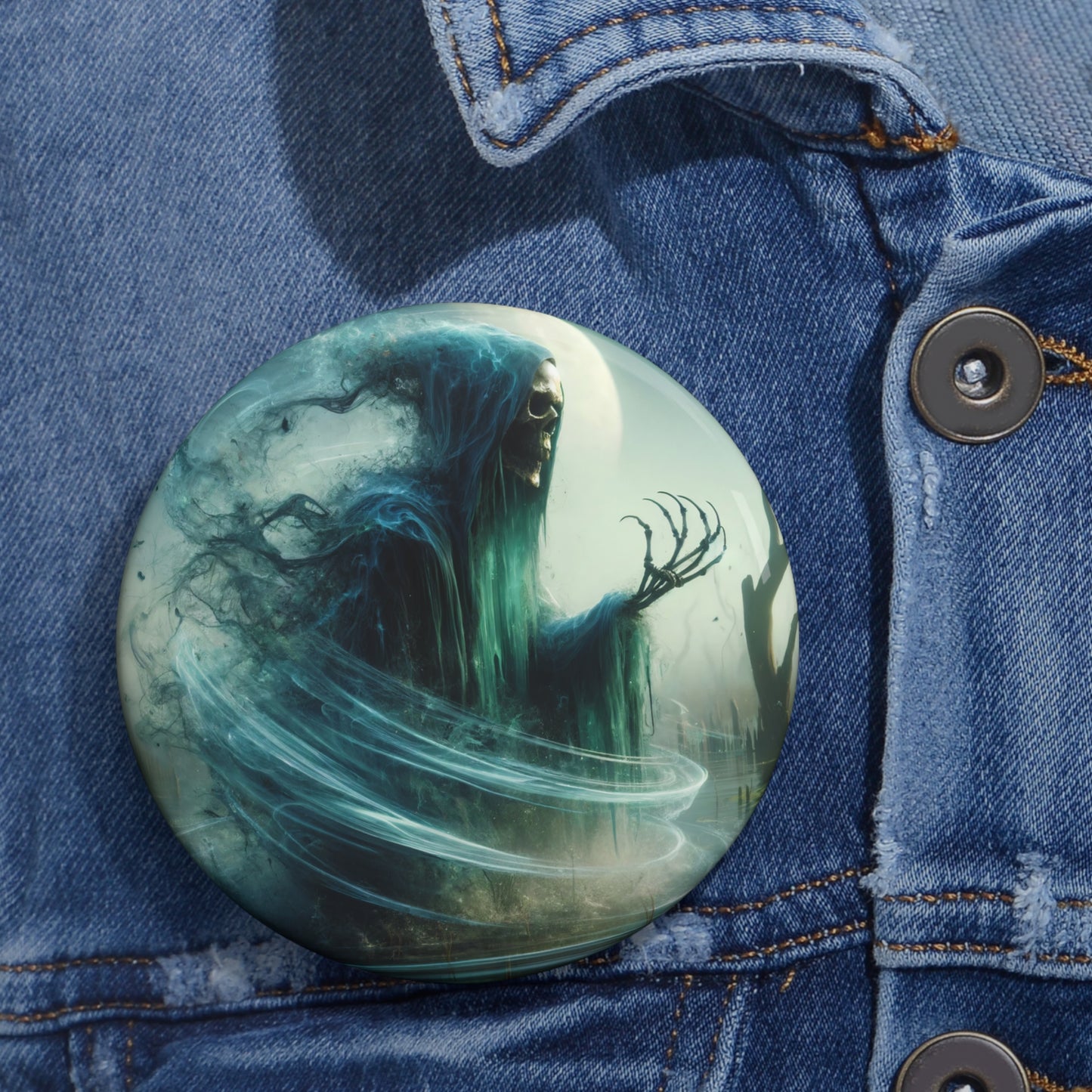 बटन | पिन बटन | पिन-बैक | डार्क फैंटेसी | भूतिया प्राणी | दलदल