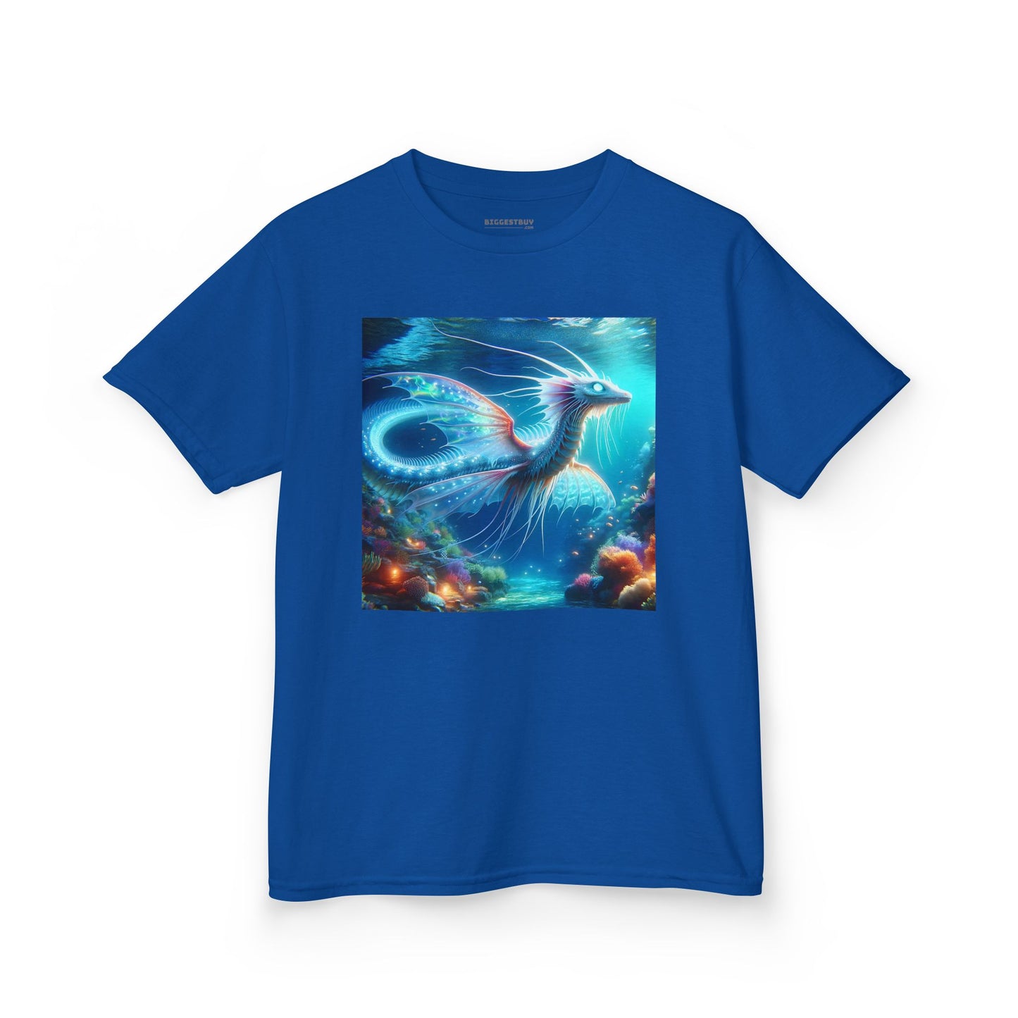 T-Shirt | Koszulka dziecięca | Ciężka bawełna | Mitologia morska | Ryujin | Smok wodny