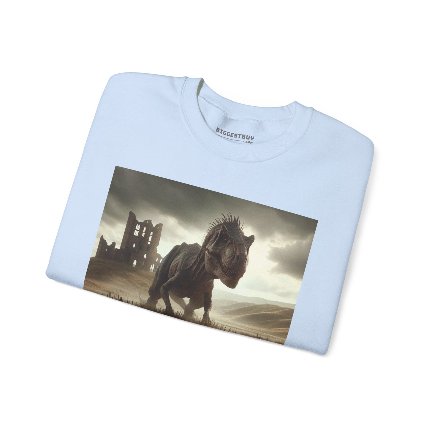 Felpa | Unisex | Girocollo | Misto pesante | Paleofinzione | Dinosauri Preistorici | T-Rex