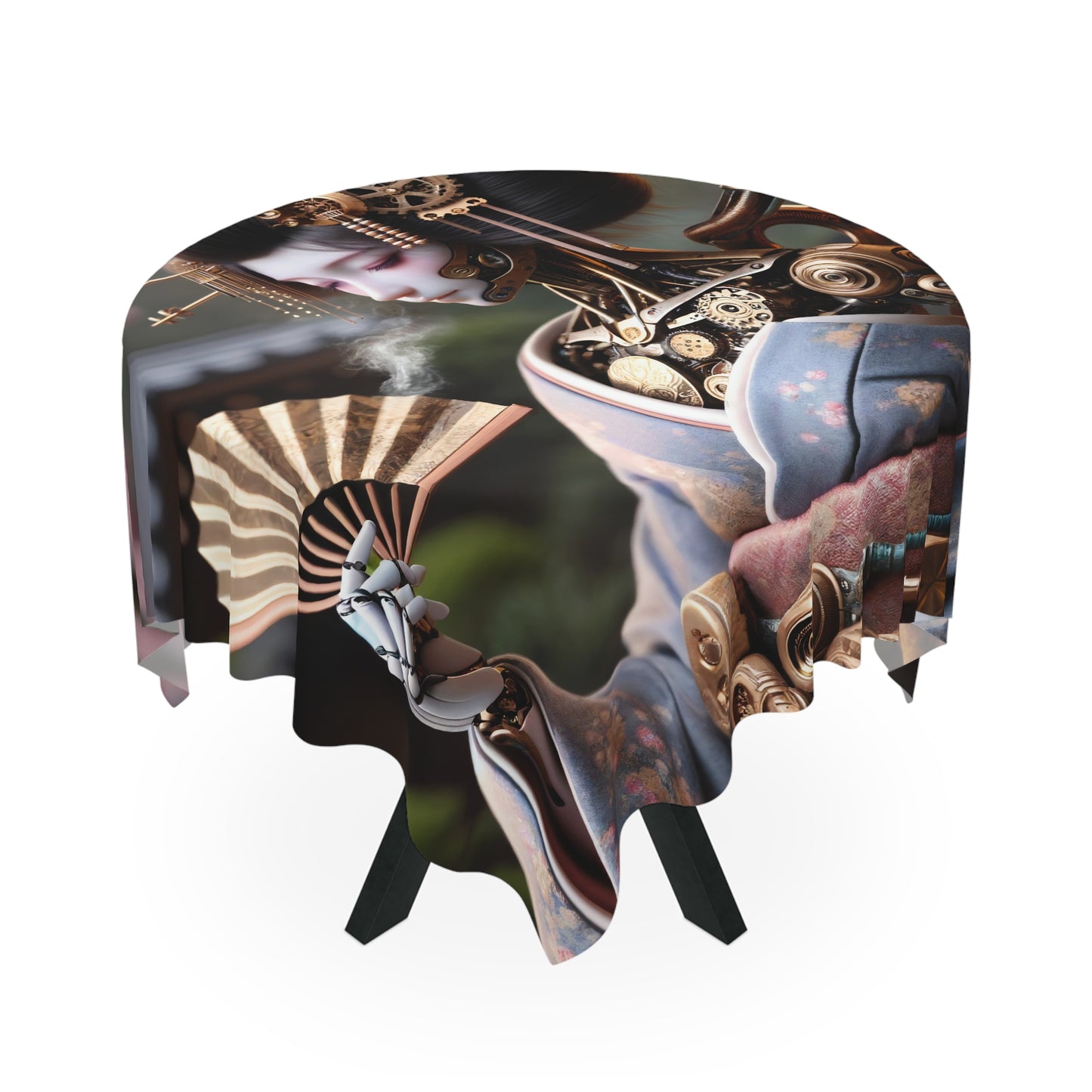 Obrus | Steampunk | Cyberpunk | Gejsza Robot