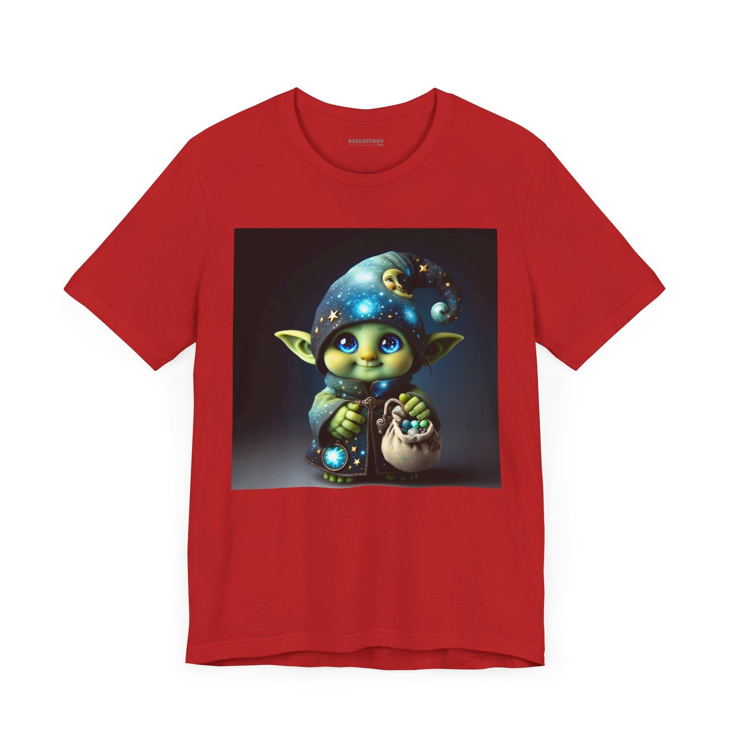 T-skjorte | Unisex | Jersey-T-skjorte | Kort erme | Fantasi | Skogsalv | Trollmann