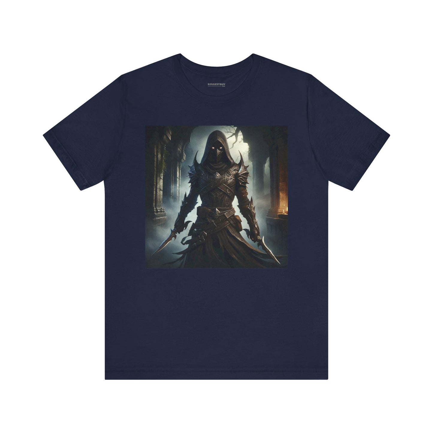 เสื้อยืด | ยูนิเซ็กส์ | เสื้อยืดเจอร์ซีย์ | แขนสั้น | จอมนักฆ่าเงามืด | นักล่าวิญญาณ