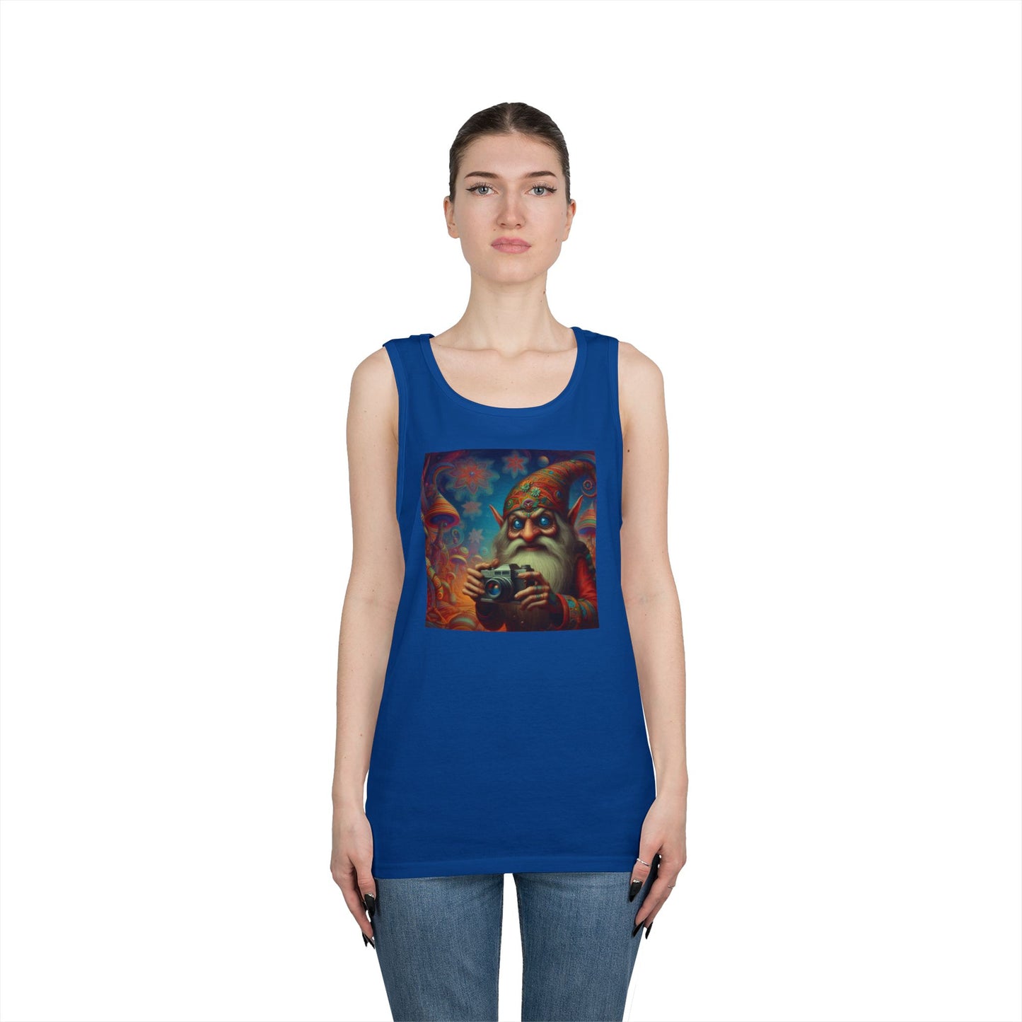 Tanktopp | Unisex | Kraftig bomull | Fantasy | Psykedelisk | Domovoi
