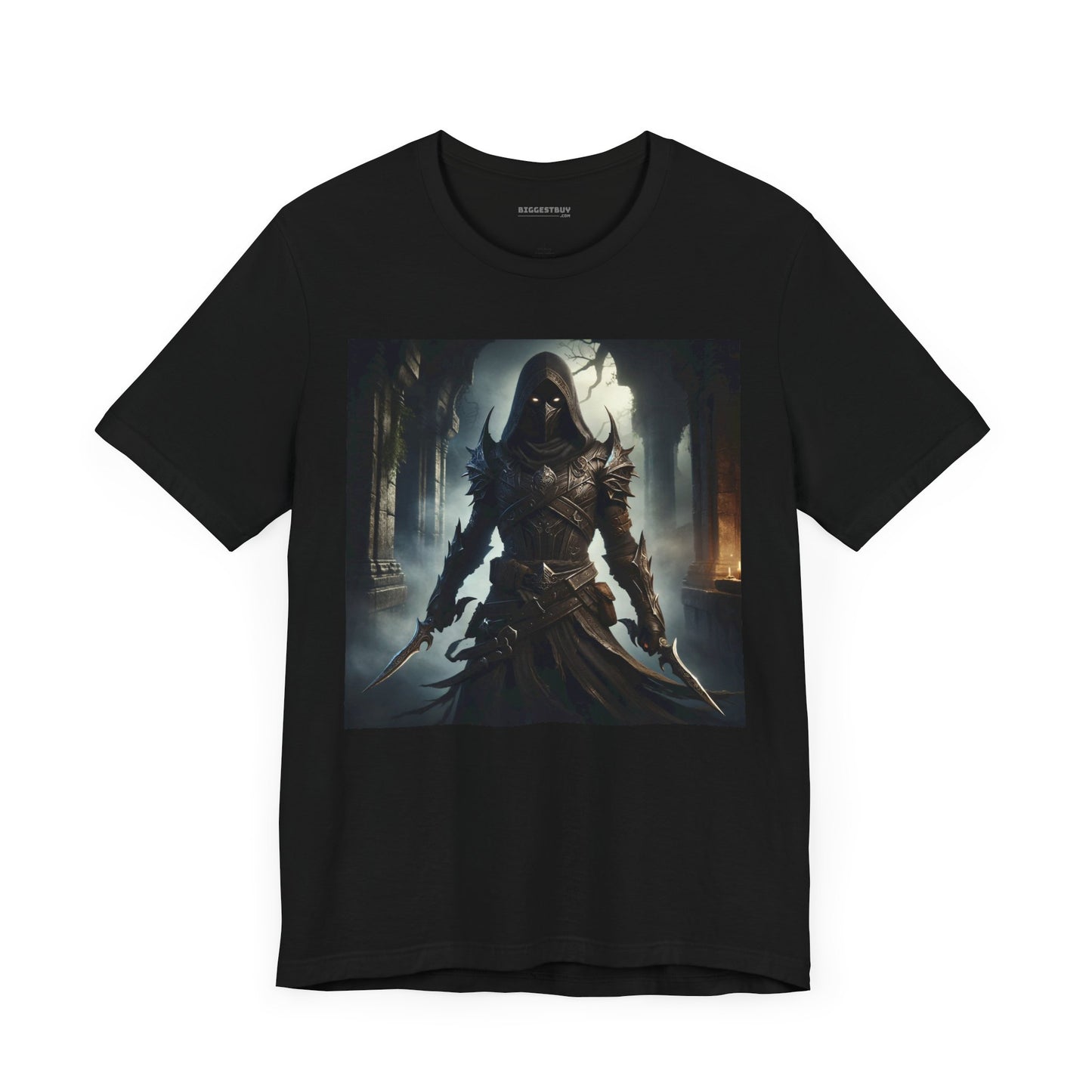 เสื้อยืด | ยูนิเซ็กส์ | เสื้อยืดเจอร์ซีย์ | แขนสั้น | จอมนักฆ่าเงามืด | นักล่าวิญญาณ