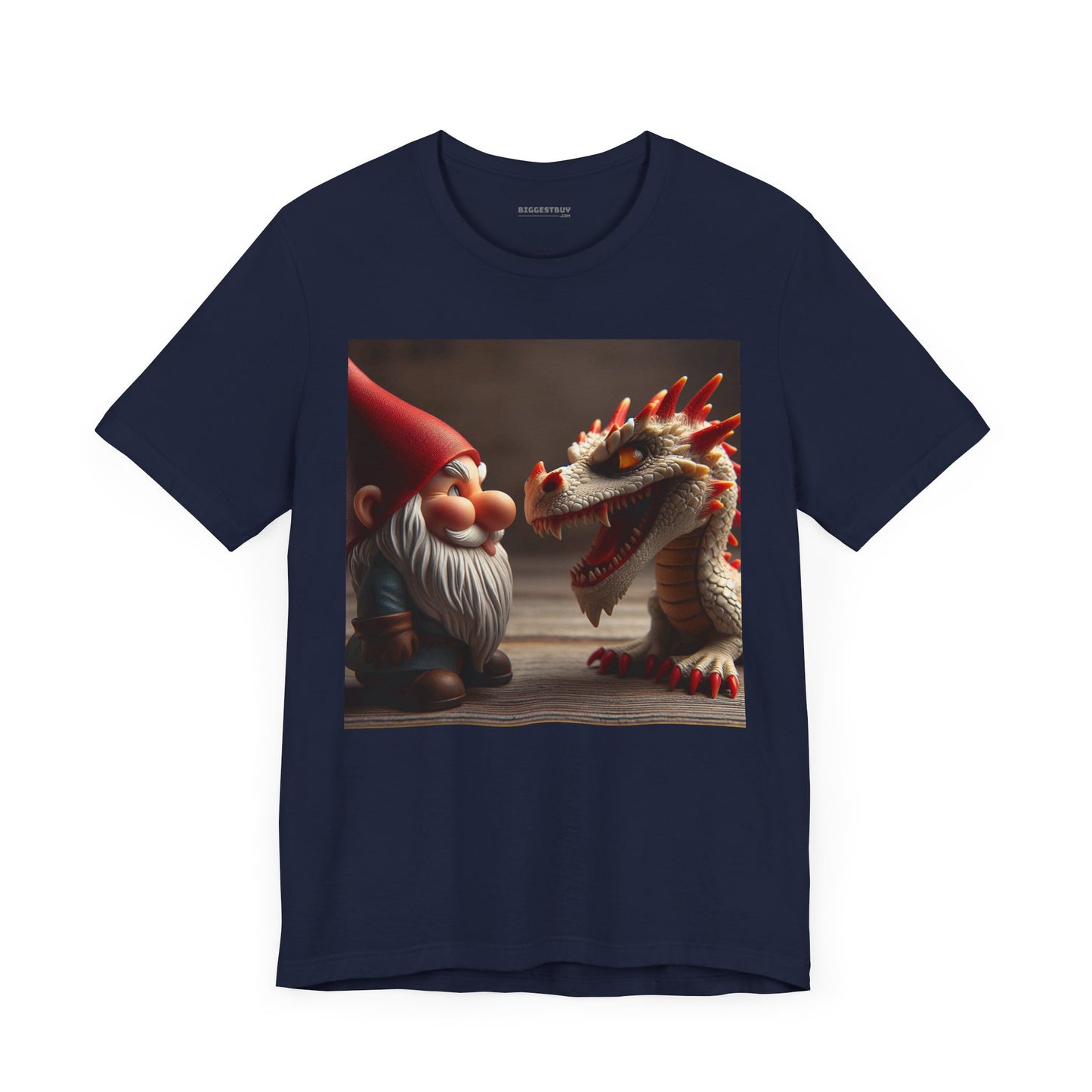 เสื้อยืด | ยูนิเซ็กส์ | เสื้อยืดเจอร์ซีย์ | แขนสั้น | ตำนานเทพนิยาย | นิทานพื้นบ้าน | โนมกับมังกร