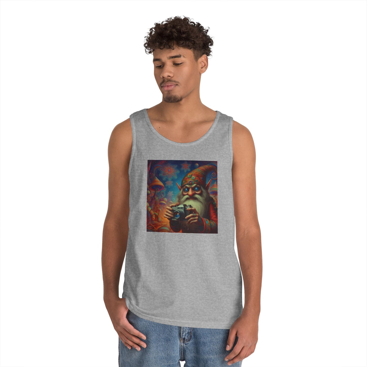 Tanktopp | Unisex | Kraftig bomull | Fantasy | Psykedelisk | Domovoi