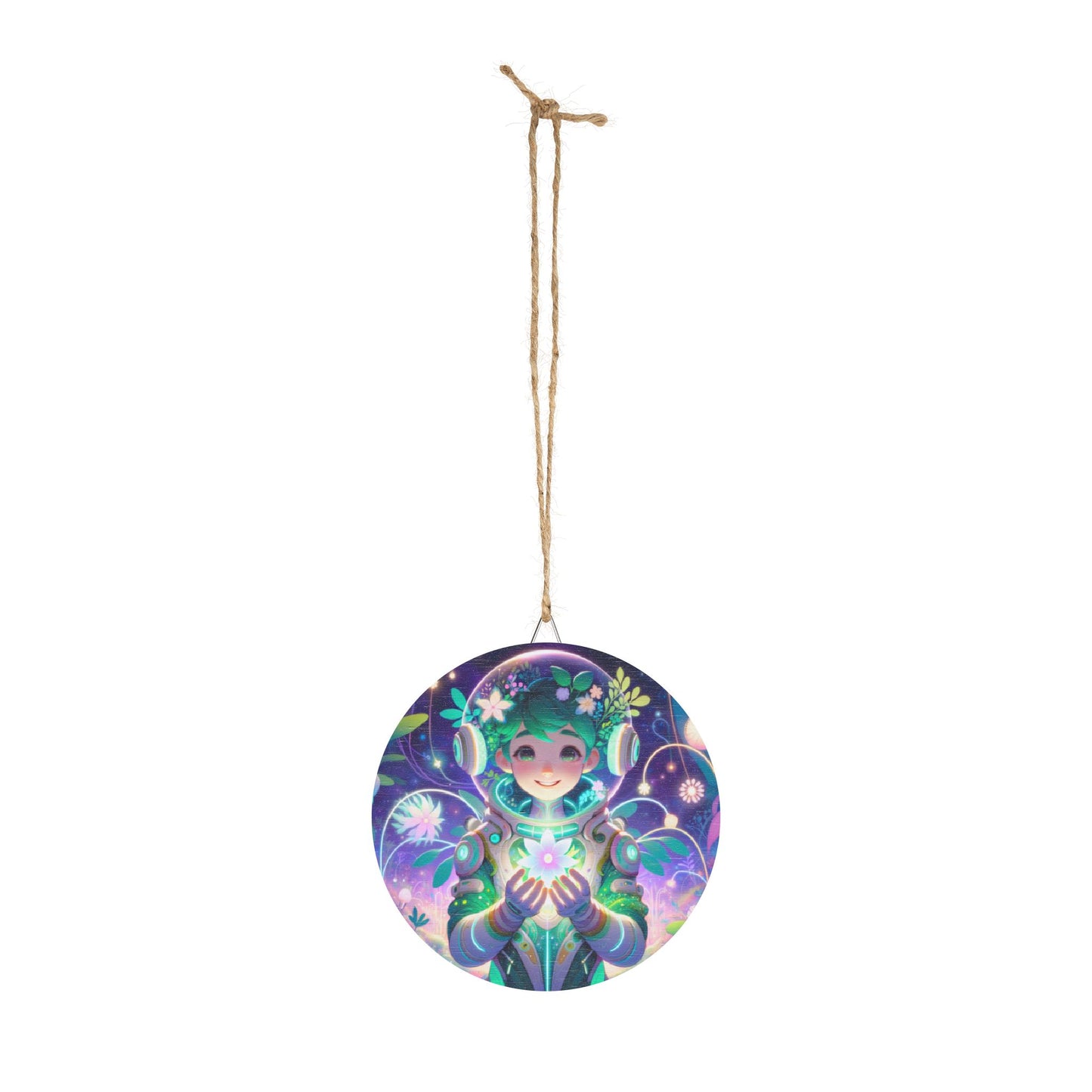 Cartello | In legno | Arte Digitale | Biopunk | Verde Elfo