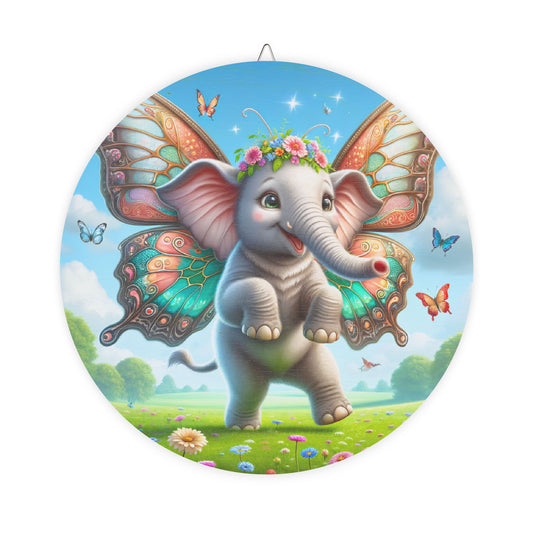 سائن | لکڑی کا | عجائباتی داستان | ایراوتا | پری ہاتھی