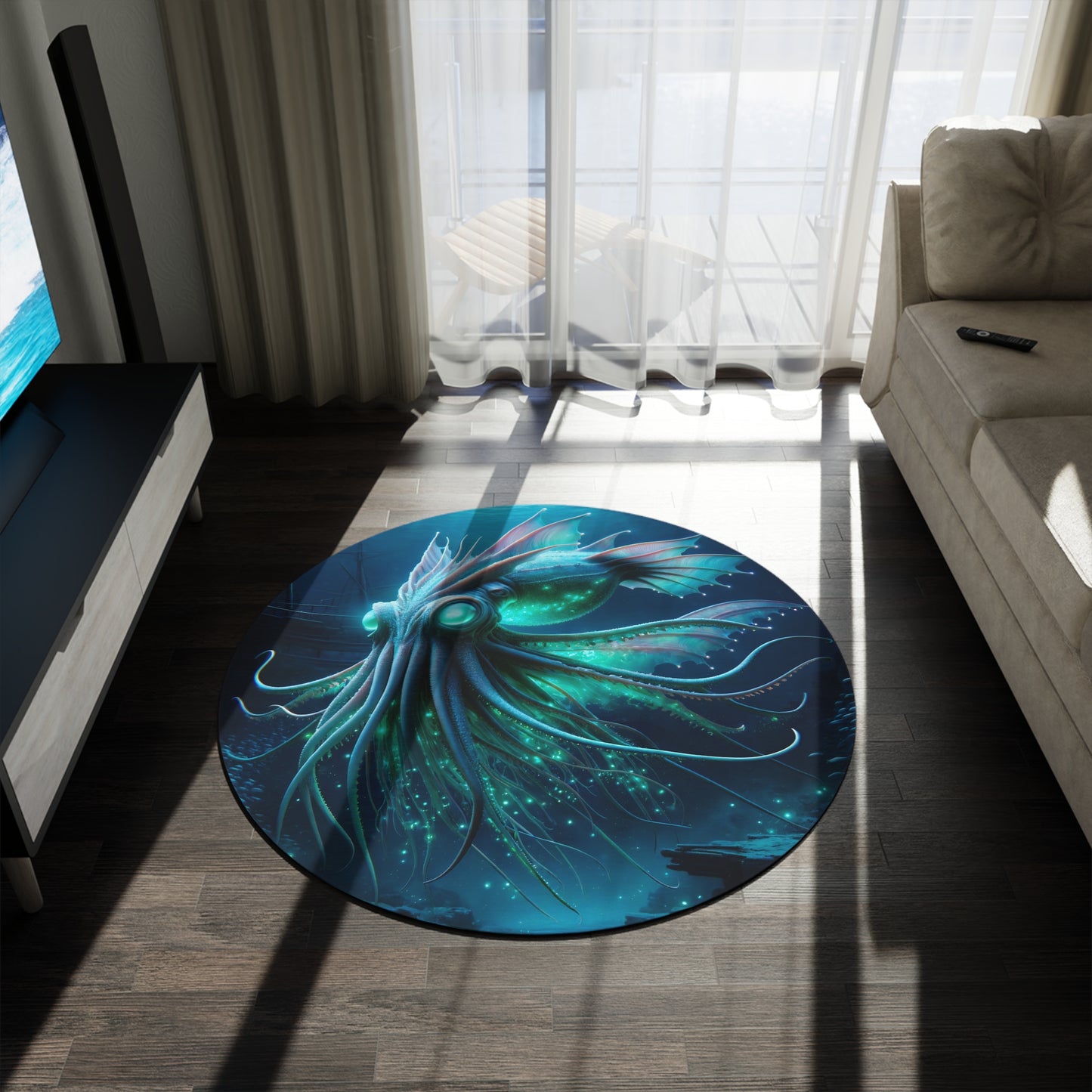 سجادة | دائرية | رعب كوني | كائن لافكرافت | ليفياثان