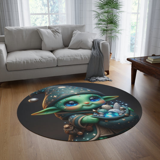 Vloerkleed | Rond | Kosmische Folklore | Goblin Figurine