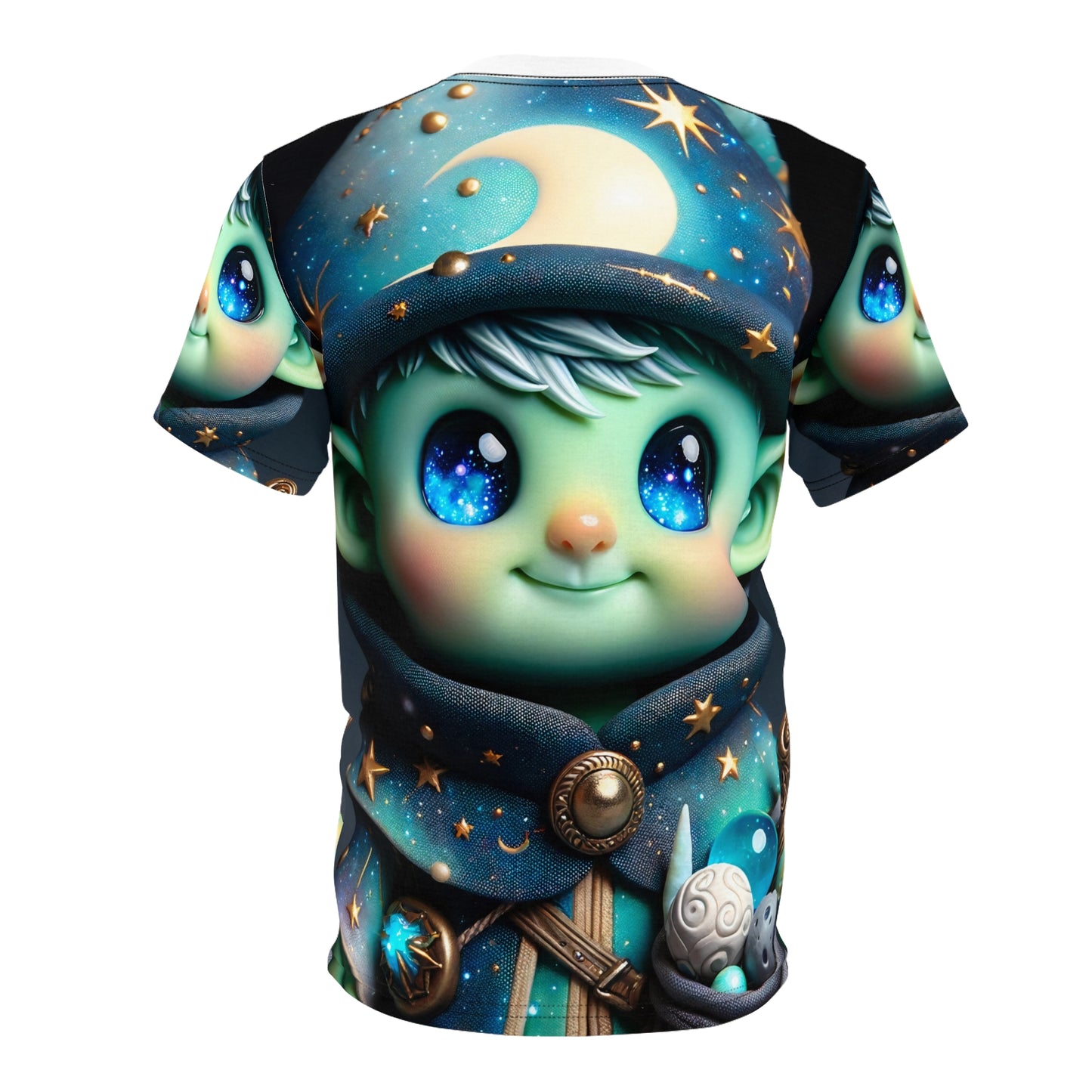 T-skjorte | Heldekkende trykk | Unisex T-skjorte | Kosmisk Alvekunst | Fantasidukke