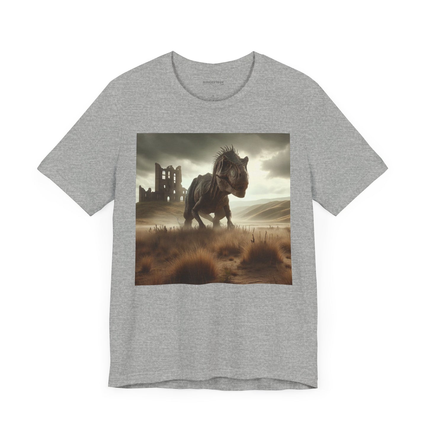 T-shirt | Unisex | Maglietta in jersey | Manica corta | Paleofinzione | Dinosauri Preistorici | T-Rex
