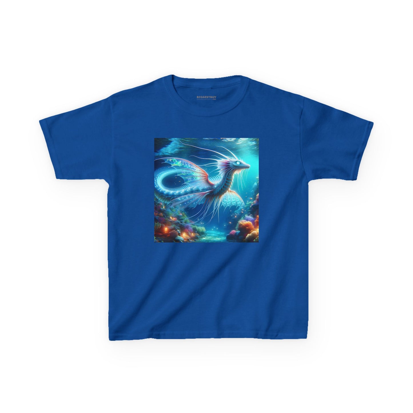 T-Shirt | Koszulka dziecięca | Ciężka bawełna | Mitologia morska | Ryujin | Smok wodny