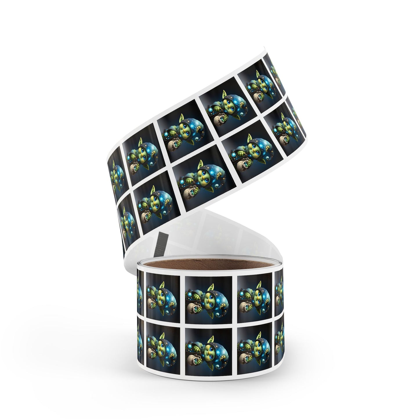 Klisteretikettrulle | Fyrkantig | Fantasy | Celestial Magi | Brownie