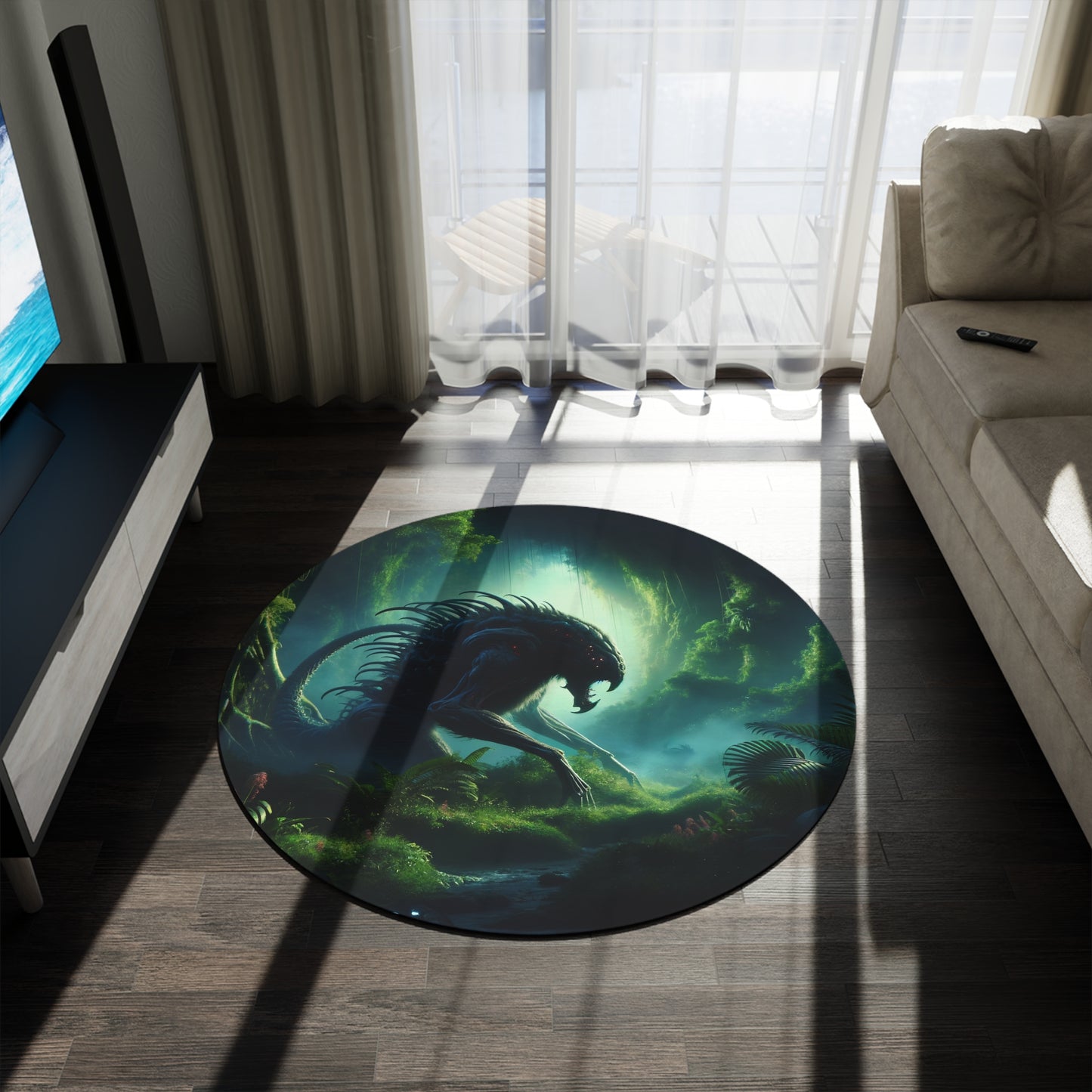 Teppe | Rund | Bioluminescent Sci-Fi | Predator