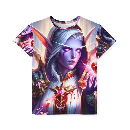 سپورٹس جرسی | بچے | خیالی فن | جادوئی الف وارڈن | ارغوانی دل