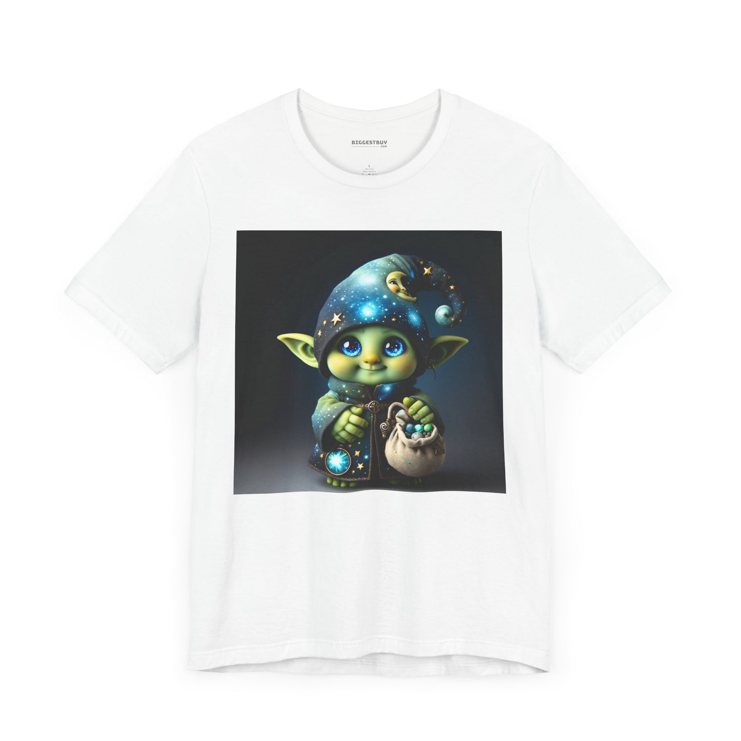 T-skjorte | Unisex | Jersey-T-skjorte | Kort erme | Fantasi | Skogsalv | Trollmann