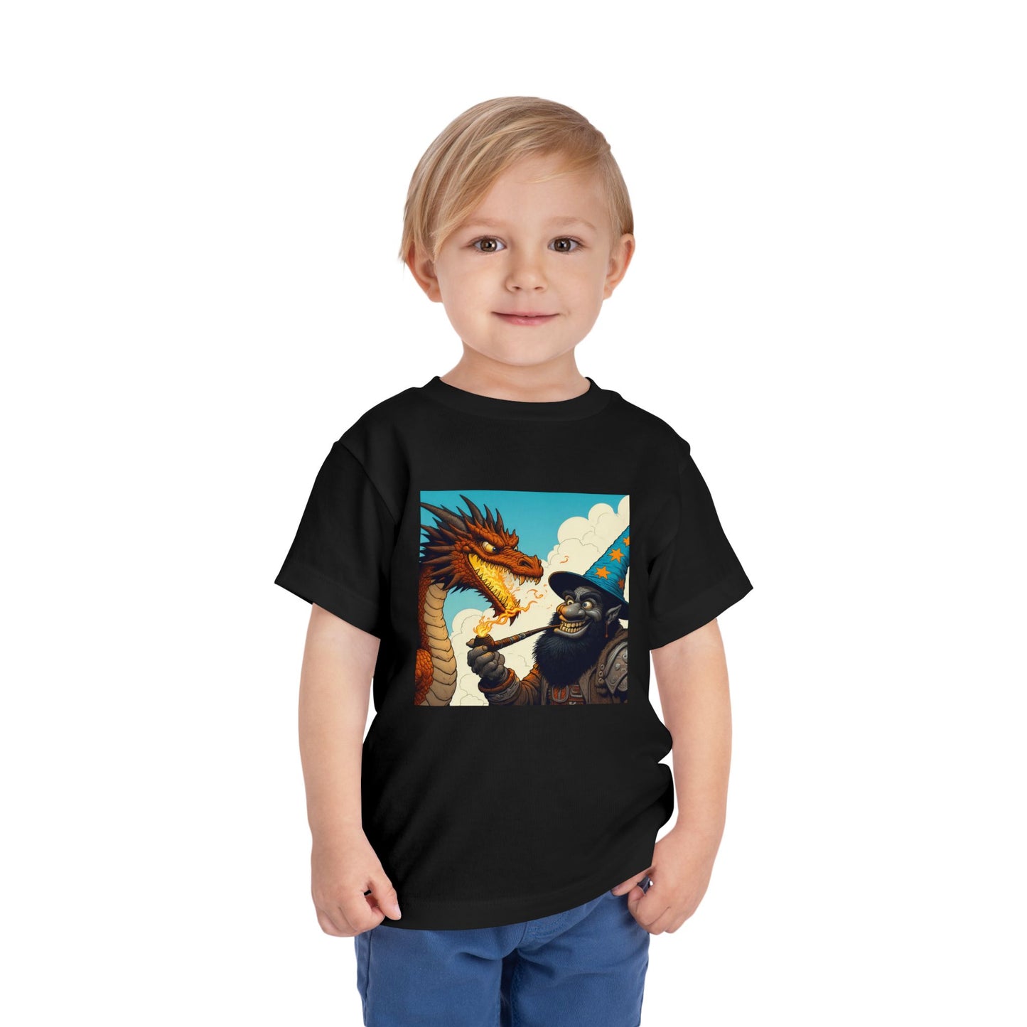 T-Shirt | Toddler Tee | Short Sleeve | High Fantasy | Dragon Duel | Goblin