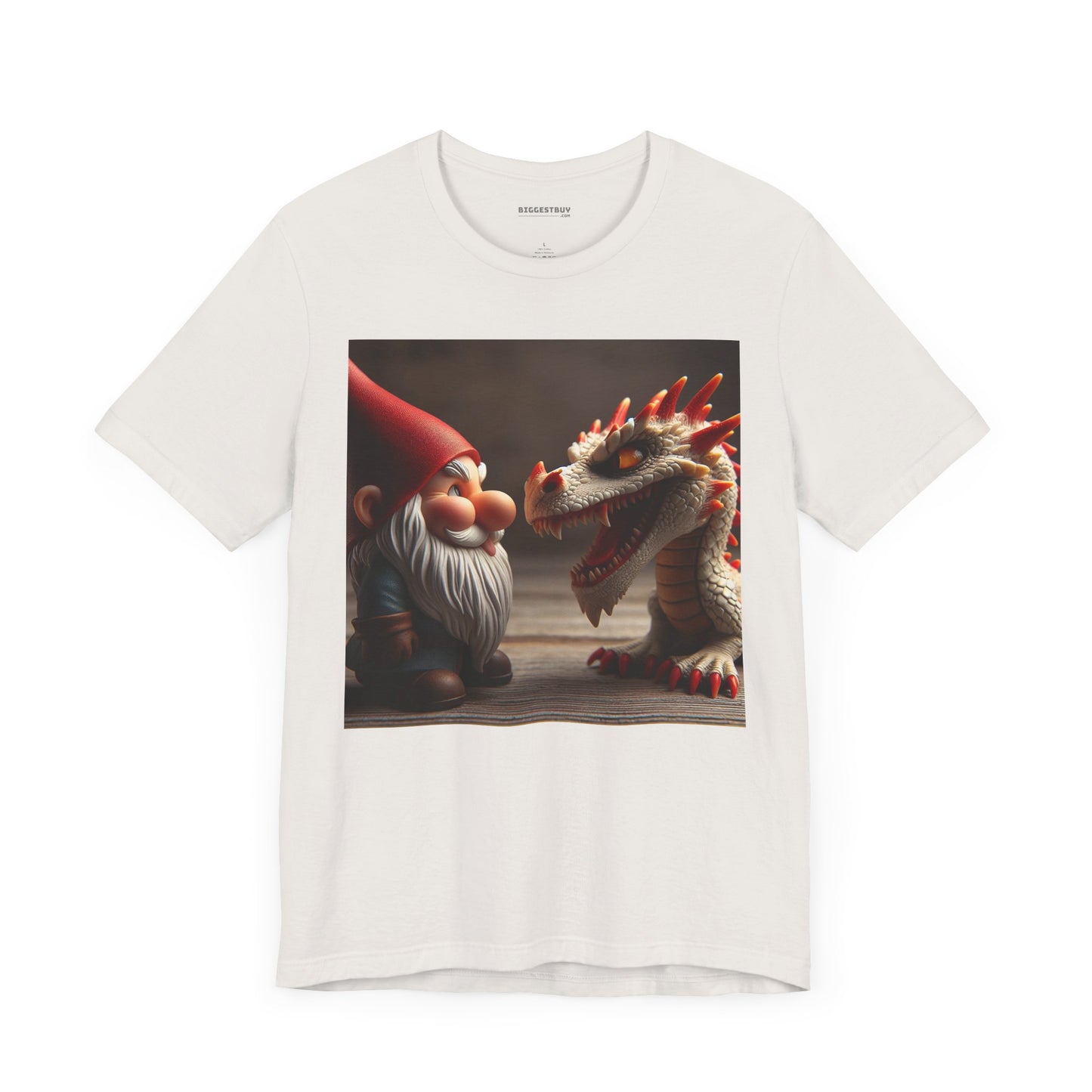 เสื้อยืด | ยูนิเซ็กส์ | เสื้อยืดเจอร์ซีย์ | แขนสั้น | ตำนานเทพนิยาย | นิทานพื้นบ้าน | โนมกับมังกร