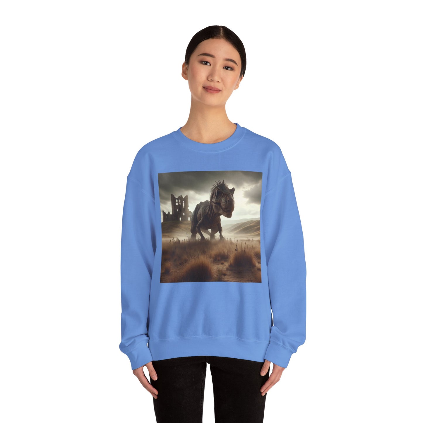 Felpa | Unisex | Girocollo | Misto pesante | Paleofinzione | Dinosauri Preistorici | T-Rex