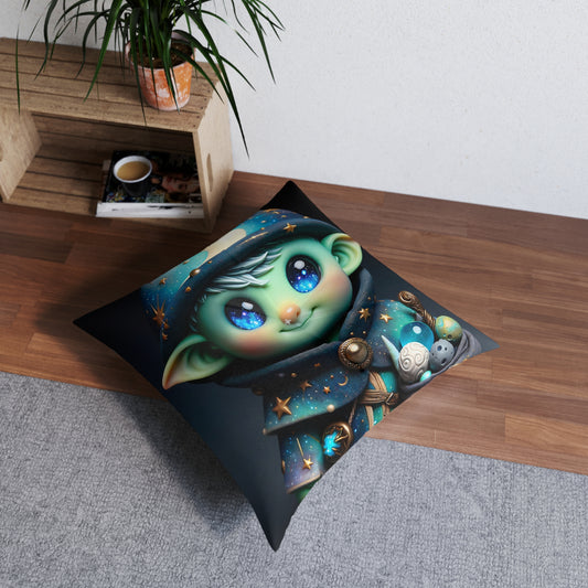 Pute | Gulvpute | Tuftet | Firkantet | Kosmisk Alvekunst | Fantasidukke