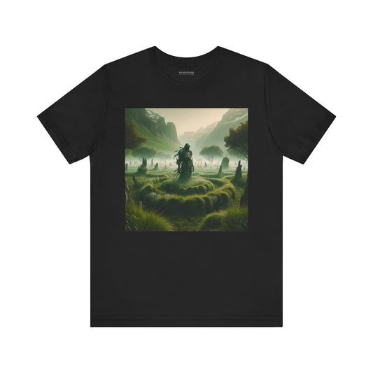 เสื้อยืด | ยูนิเซ็กส์ | เสื้อยืดเจอร์ซีย์ | แขนสั้น | แฟนตาซีผีดิบ | ตัวตนแห่งความตาย