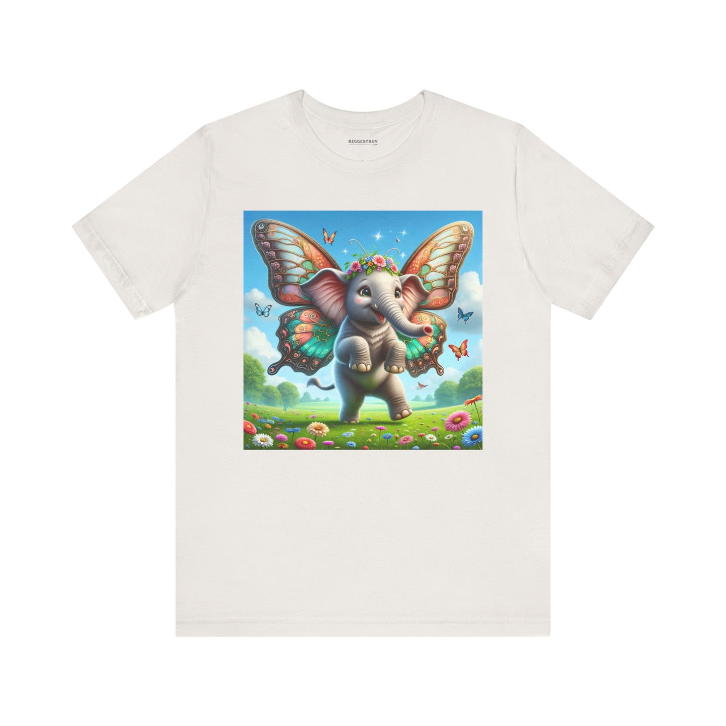T-shirt | Unisex | Maglietta in jersey | Manica corta | Mitologia Fantastica | Airavata | Elefantino