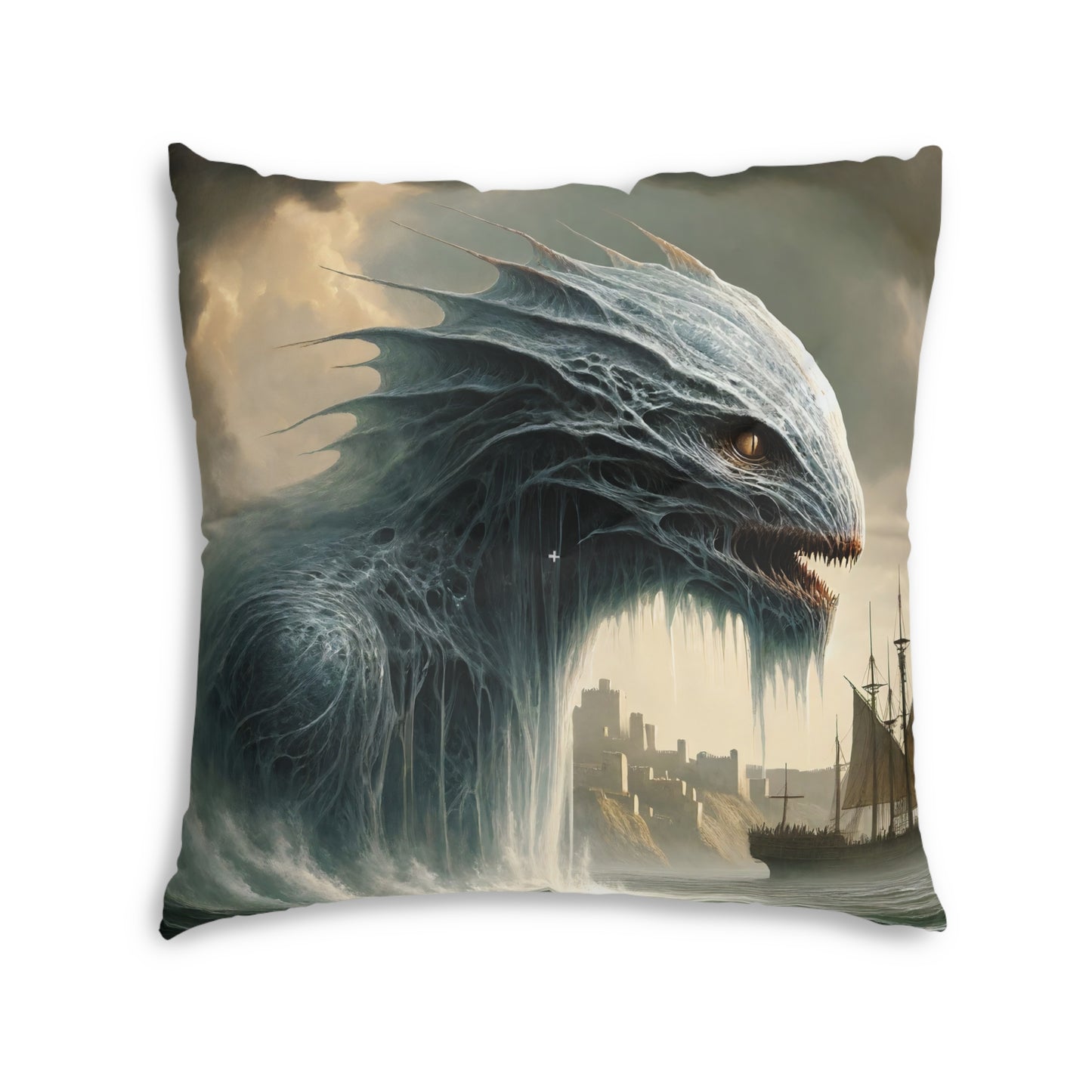 Cuscino | Cuscino da pavimento | Trapuntato | Quadrato | Mitologia Nordica | Jörmungandr | Serpente Marino