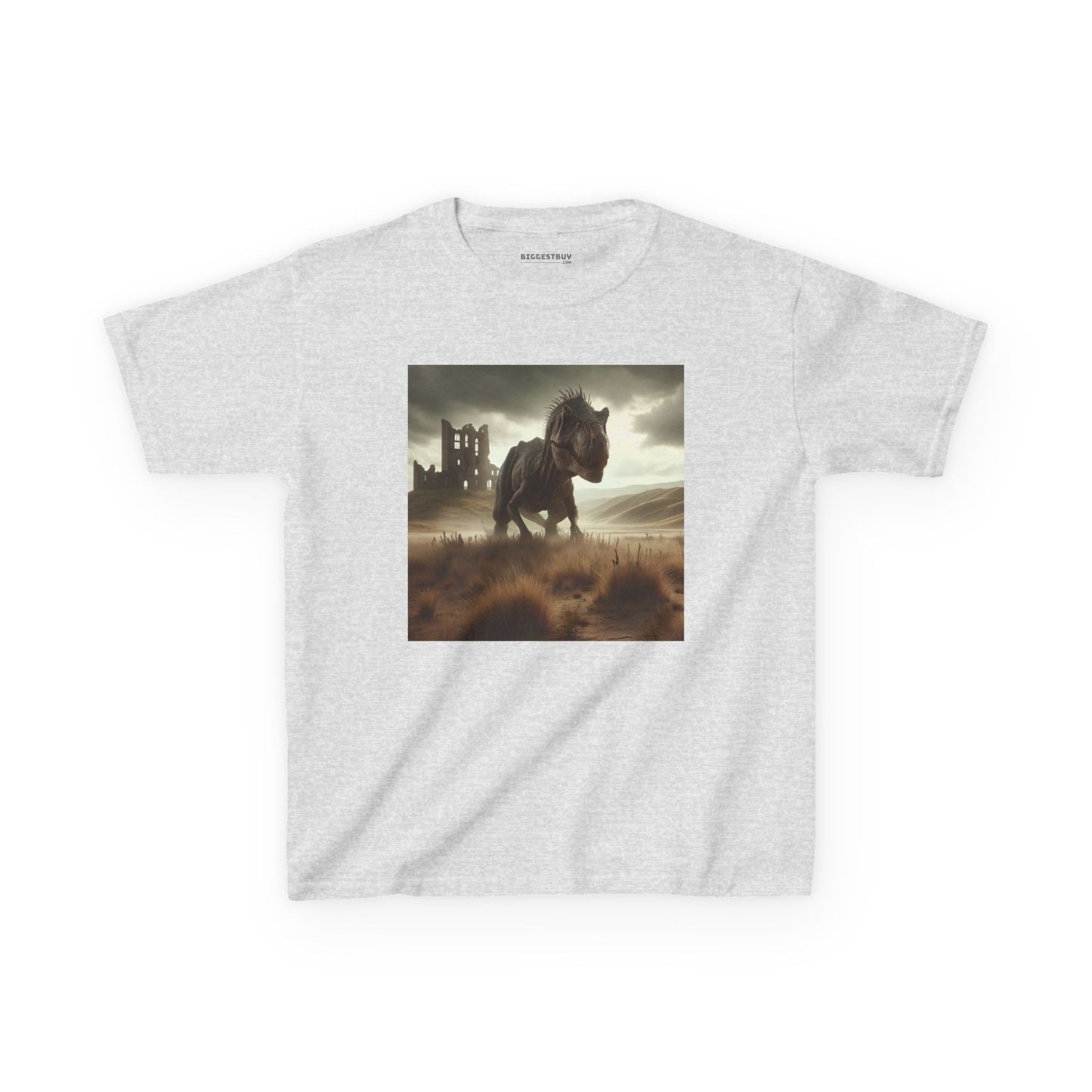 Camiseta | Camiseta Infantil | Algodão Pesado | Ficção Dinossáurica | T-Rex Ancestral
