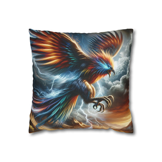 Pillowcase | Square | Polyester canvas | Legendary Phoenix | Skyfire Reborn