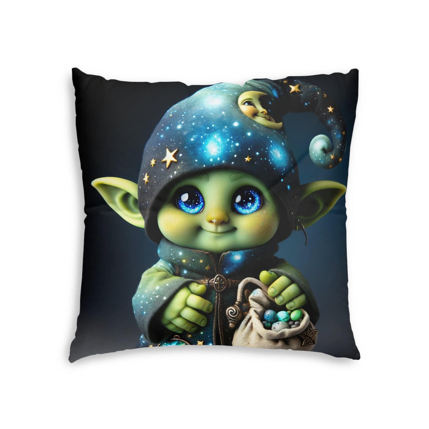 Cuscino | Cuscino da pavimento | Trapuntato | Quadrato | Fantasy | Folletto Celestiale